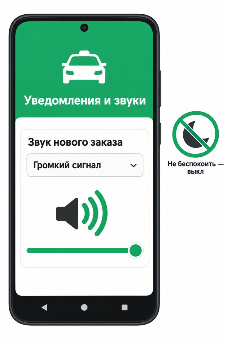 Настройки звука нового заказа в приложении To-Go